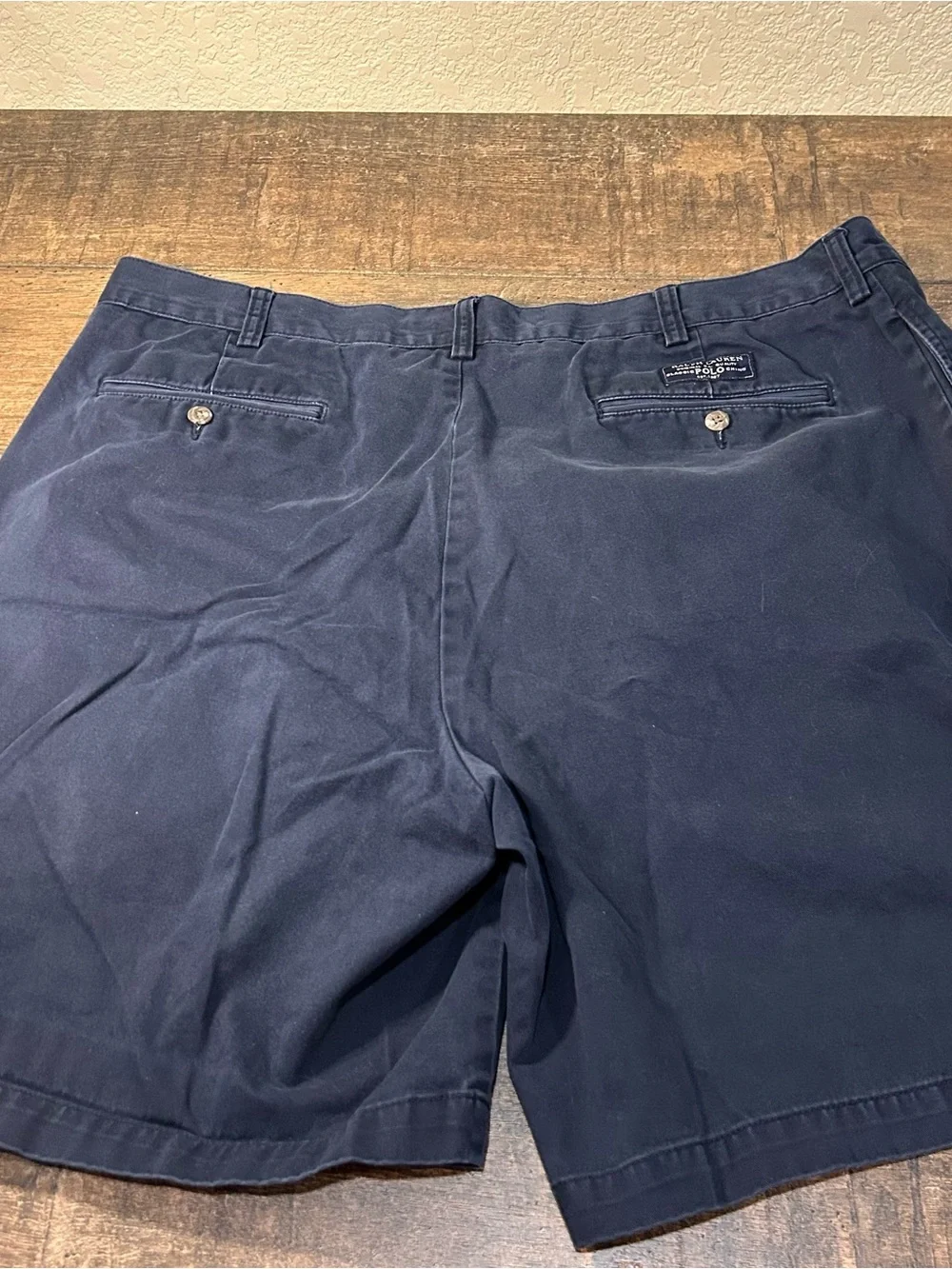 Polo by Ralph Lauren Tyler Shorts Men's Flat Front Navy Shorts size 42